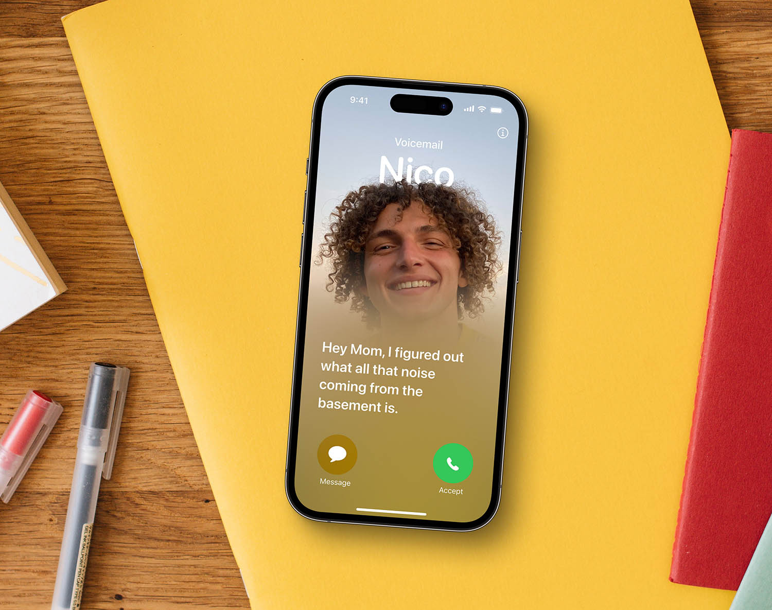 Live Voicemail in het Engels
