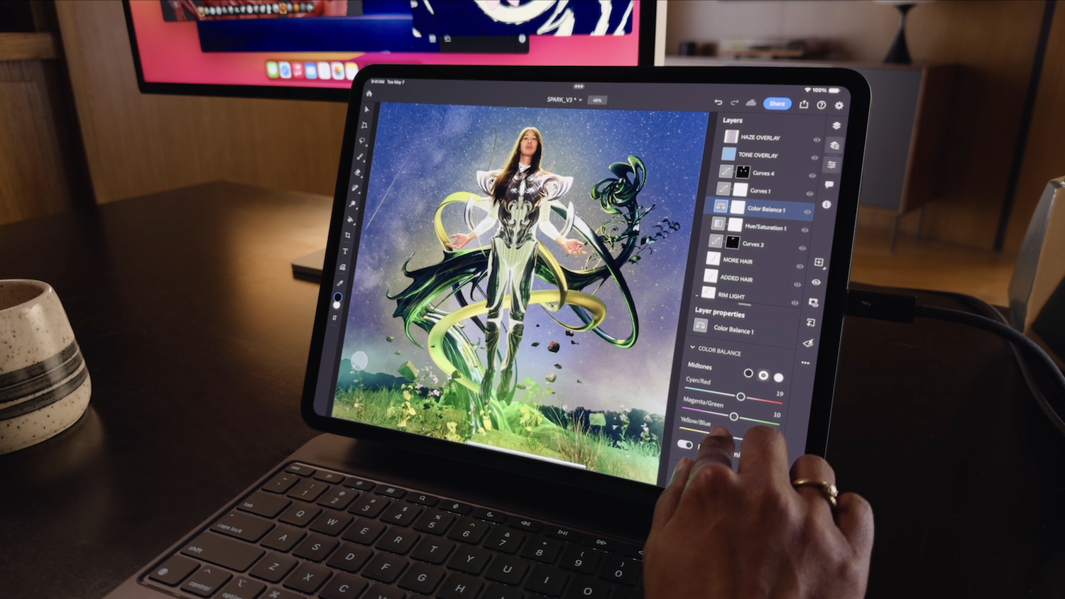 iPad Pro 2024 in gebruik